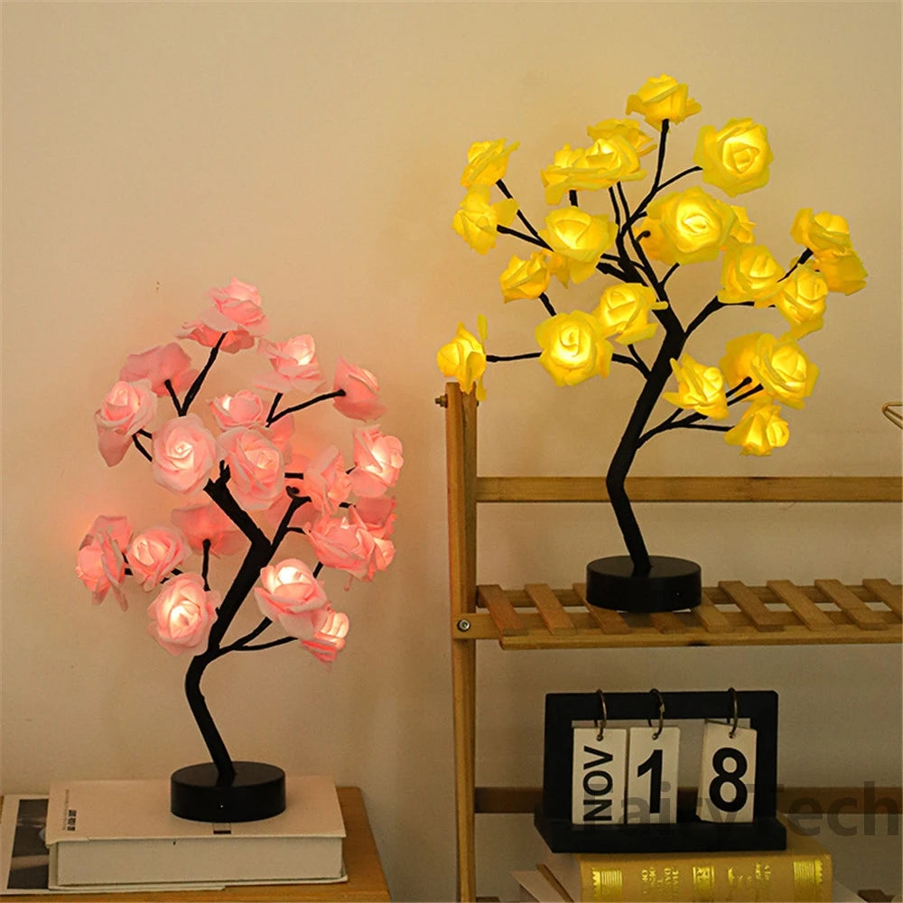 LED Rose Flower Table Lamp