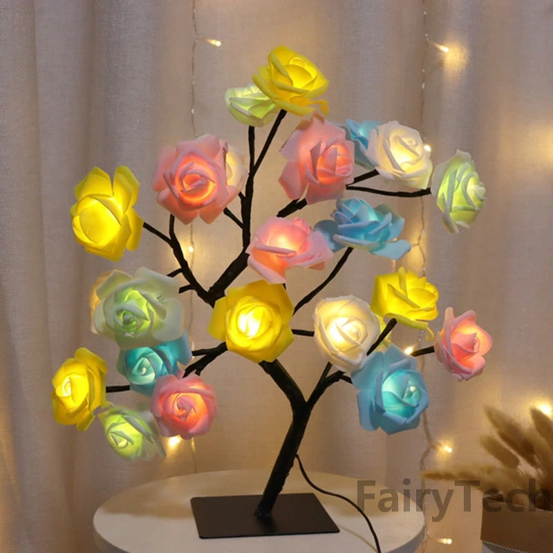 LED Rose Flower Table Lamp