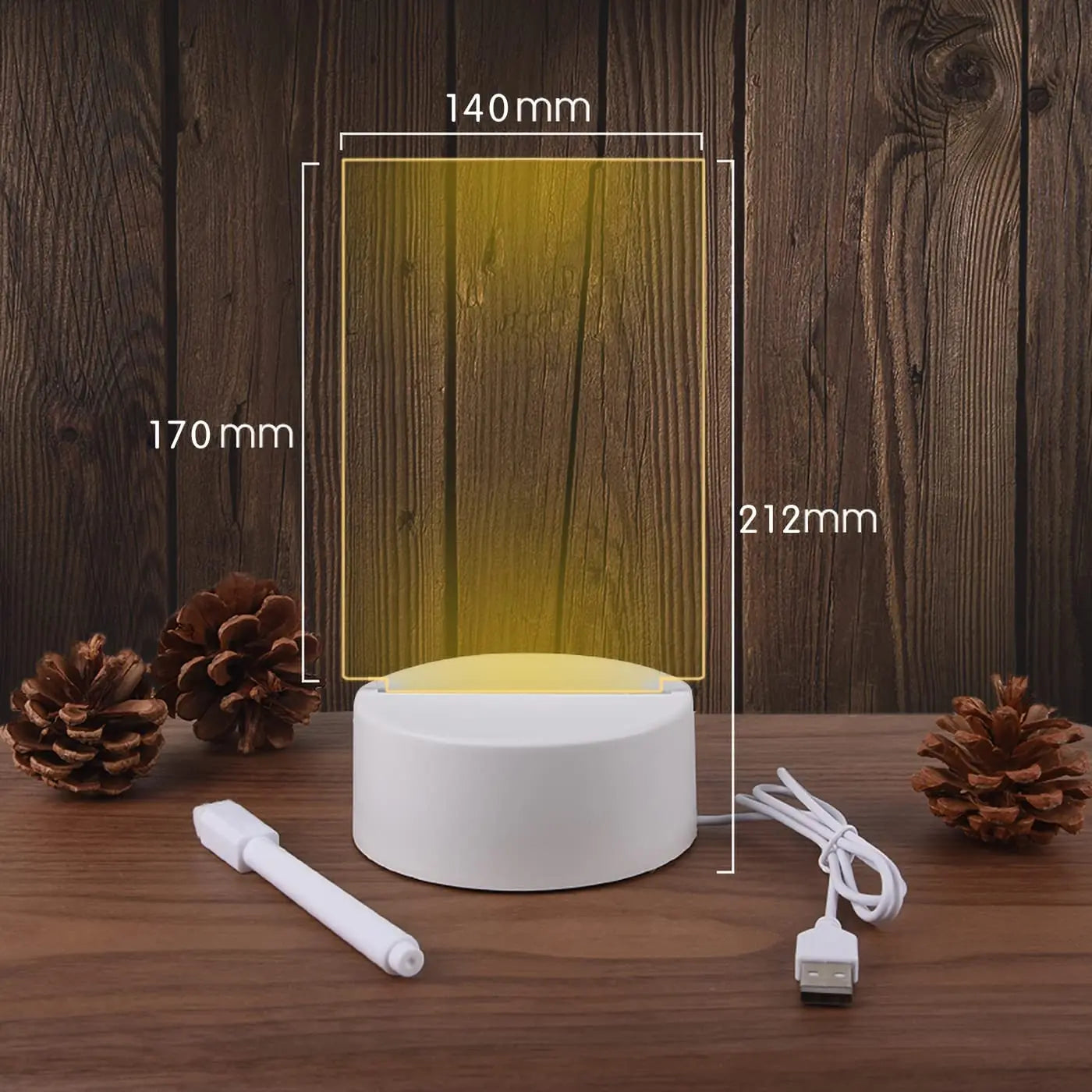 Note Board Creative Led Night Light USB