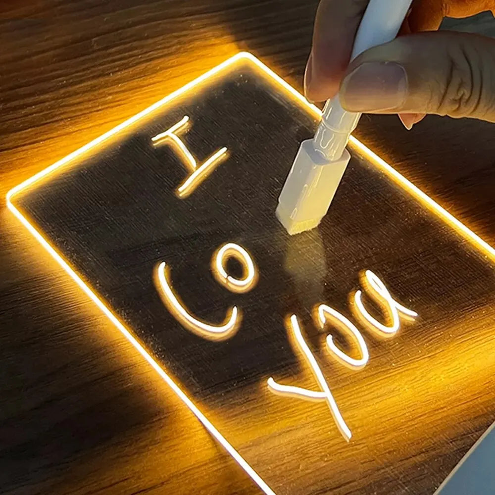 Note Board Creative Led Night Light USB