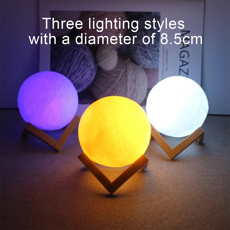 8cm Moon Lamp LED